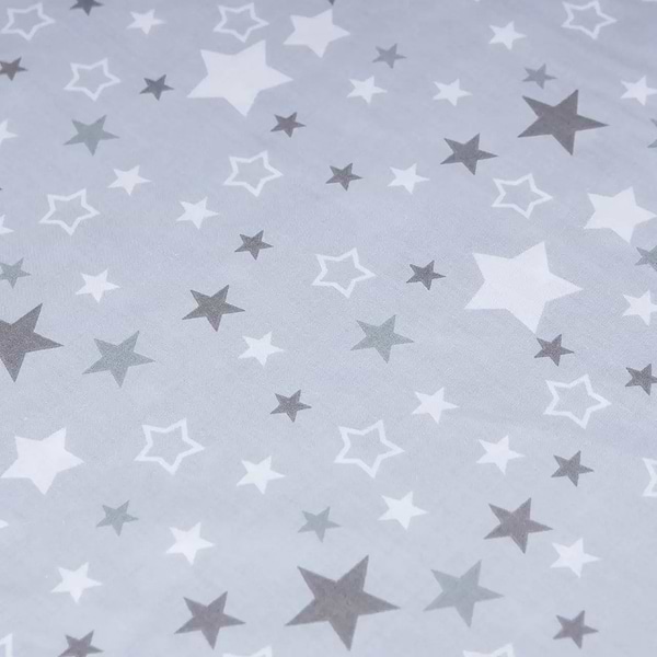 Фото - Простирадло двоспальне Moon&Star Silver Stars Бязь Gold Люкс 180х190х25 см (MS-850000915)