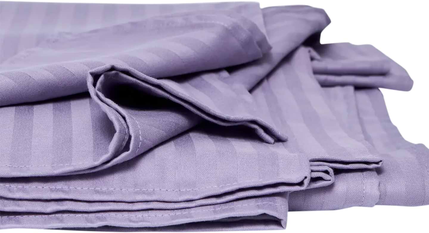 Простынь евро Moon&Star Soft Lilac Satin Stripe Gold Люкс 200х220 см (MS-860000258)