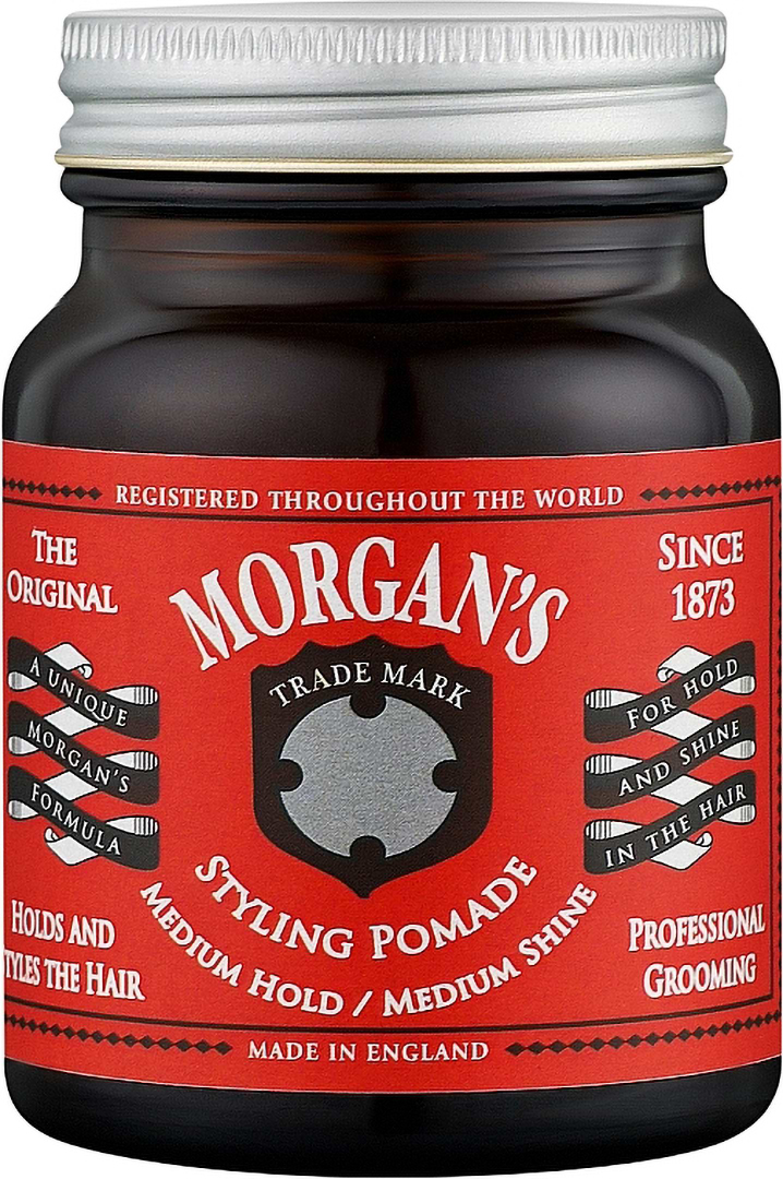 Фото - Помада для укладки волос Morgans средней фиксации/среднего блеска Pomade Medium Hold and Shine 100г (5012521541349)