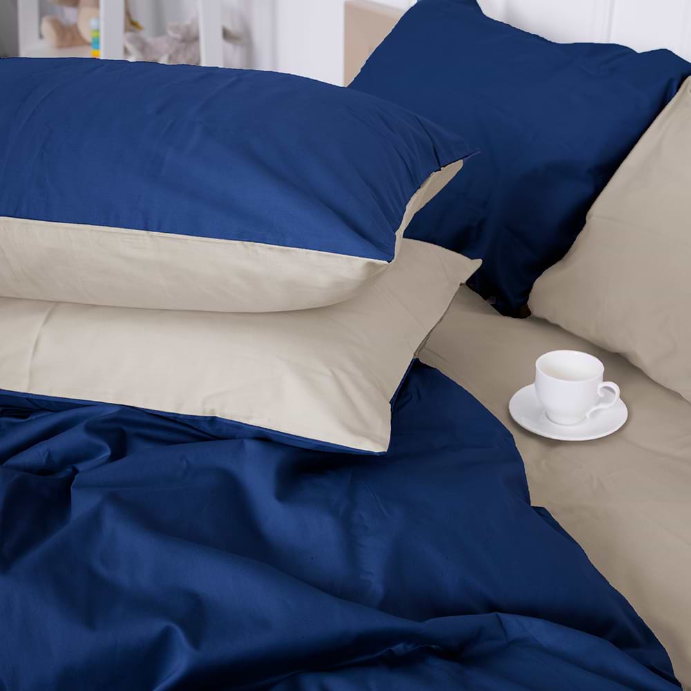 Комплект постельного белья MirSon Сатин Morning sea 0001+4052 200х220 см (2200000688682)