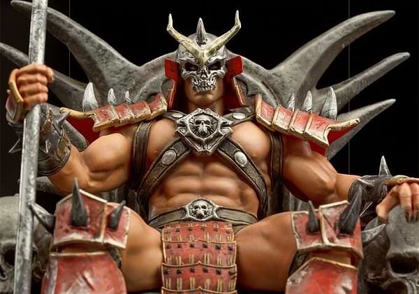 Фото - Коллекционная фигурка Iron Studios MORTAL KOMBAT 11 Shao Kahn art scale 1/10 (MORTAL34220-10)