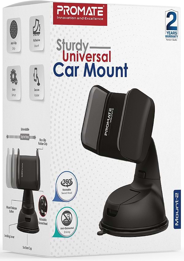 Фото - Автотримач Promate Mount-2 Black