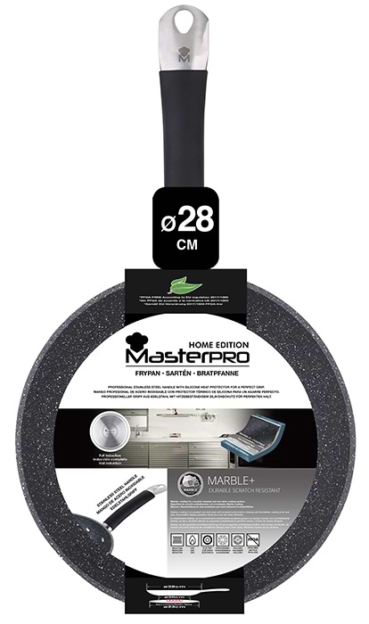 Фото - Сковорода універсальна Masterpro Home edition 28 см (BGMP-3283-BK)