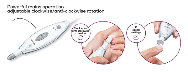 Фото - Манікюрний набір апаратний Beurer MP 41