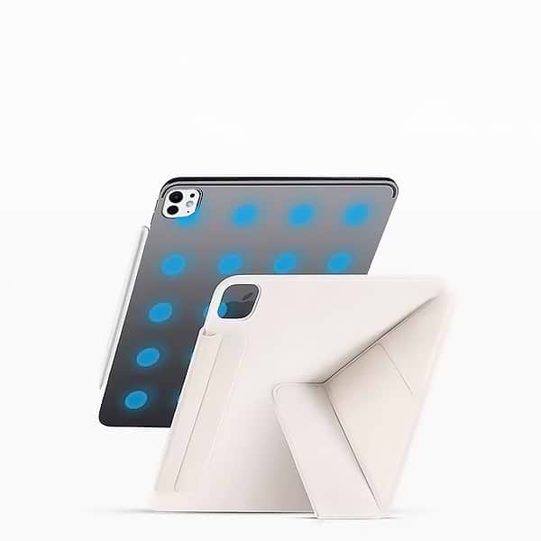 Фото - Чохол для планшету BeCover Ultra Slim Origami Magnetic з кріпленням Apple iPad Pro 11" M4 2024 Beige (712961)