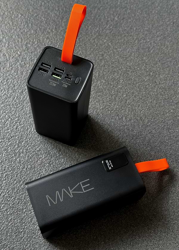 Фото - Батарея мобильная MAKE 22.5W PD+QC 50000 mAh Black (MPB-501BK)