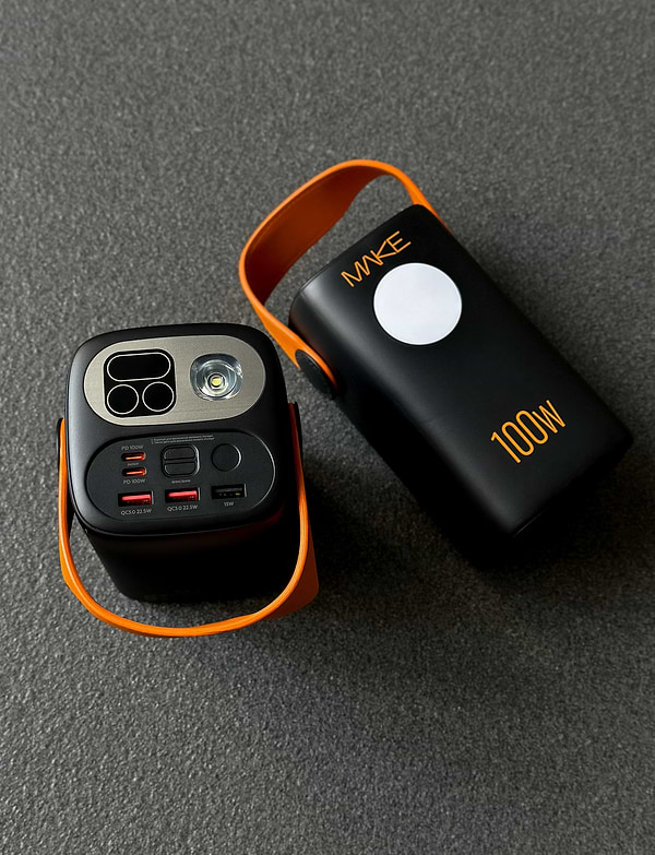 Фото - Батарея мобільна MAKE 100W PD+QC 60000 mAh Black (MPB-601BK)