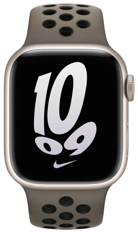 Ремешок для смарт-часов Apple 41mm Olive Grey/Black Nike Sport Band