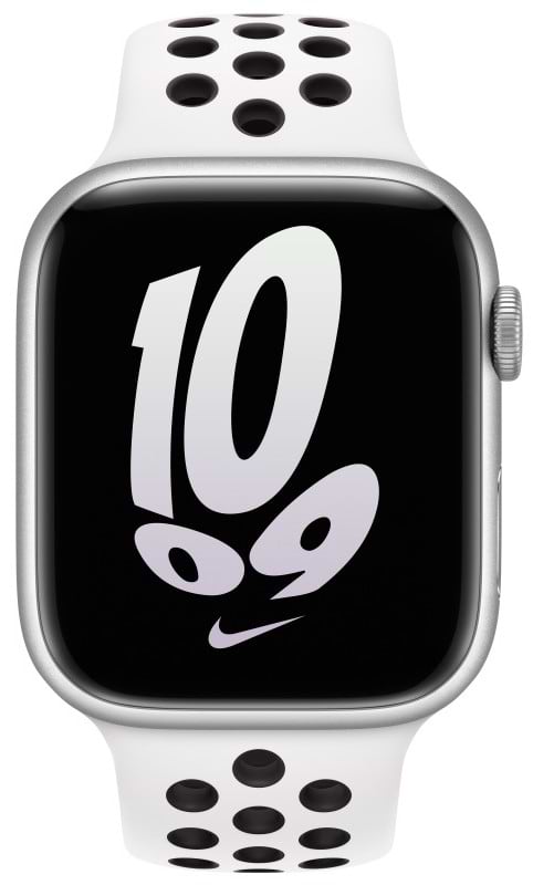 Ремінець для смарт-годинника Apple 45mm Summit White/Black Nike Sport Band