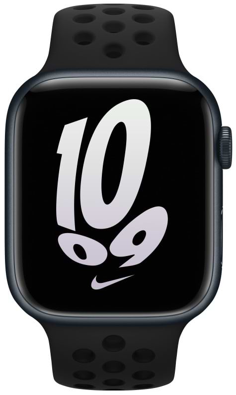Ремінець для смарт-годинника Apple 45mm Black/Black Nike Sport Band