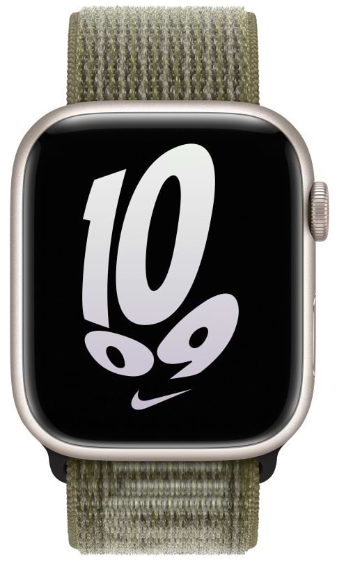 Ремінець для смарт-годинника Apple 45mm Sequoia/Pure Platinum Nike Sport Loop