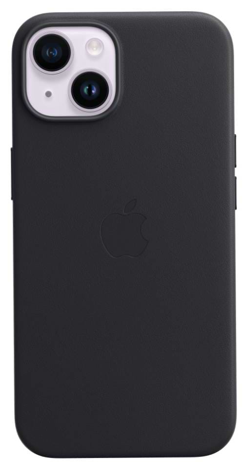 Фото - Чехол для смартфона Apple iPhone 14 Leather Case with MagSafe - Midnight (MPP43)