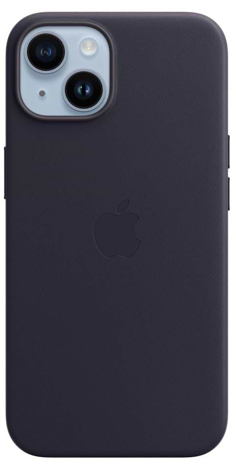 Фото - Чехол для смартфона Apple iPhone 14 Leather Case with MagSafe - Ink (MPP63)