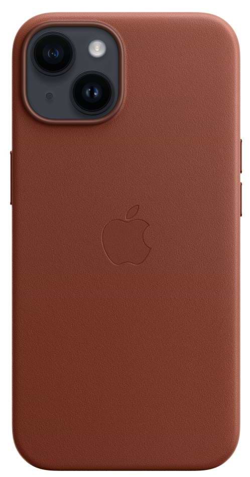 Чехол для смартфона Apple iPhone 14 Leather Case with MagSafe - Umber (MPP73) - Фото 1