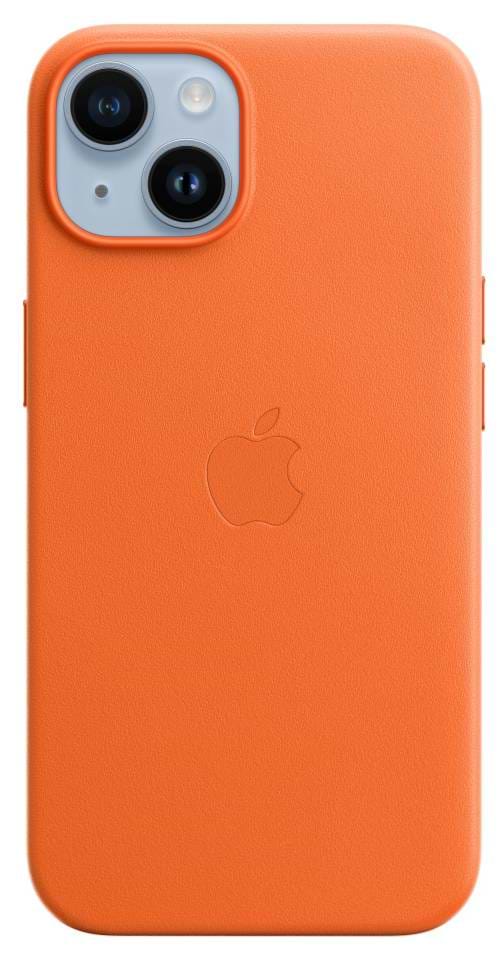 Фото - Чехол для смартфона Apple iPhone 14 Leather Case with MagSafe - Orange (MPP83)