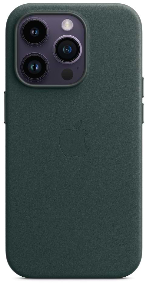 Фото - Уценка - Чехол для смартфона Apple iPhone 14 Leather Case with MagSafe - Forest Green (MPP53)