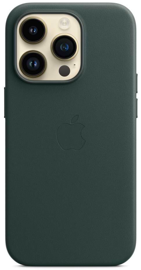 Фото - Уценка - Чехол для смартфона Apple iPhone 14 Leather Case with MagSafe - Forest Green (MPP53)