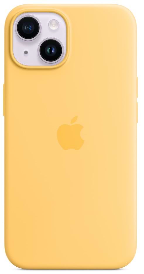 Чохол для смартфону Apple iPhone 14 Silicone Case with MagSafe - Sunglow (MPT23) - Фото 1