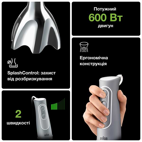 Фото - Блендер погружной Braun MQ535 SAUCE HB BK