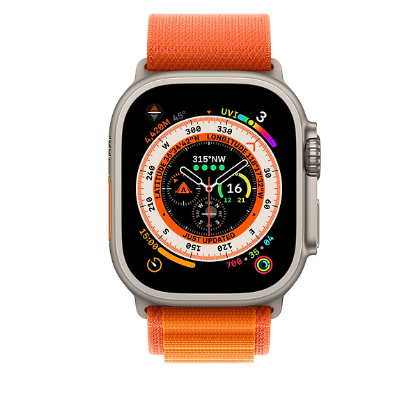 Фото - Ремешок для смарт-часов Apple 49mm Orange Alpine Loop - Small