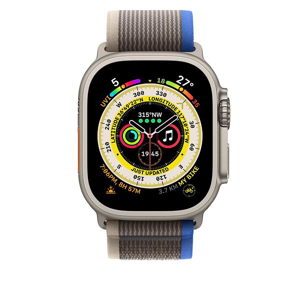 Фото - Ремешок для смарт-часов Apple 49mm Blue/Gray Trail Loop - S/M