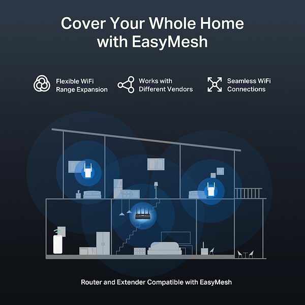 Фото - Маршрутизатор интернет WiFi7 Mercusys MR27BE