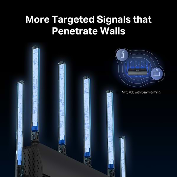 Фото - Маршрутизатор інтернет WiFi7 Mercusys MR37BE