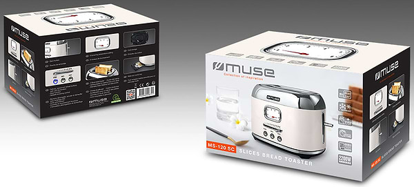 Фото - Тостер Muse MS-120 SC