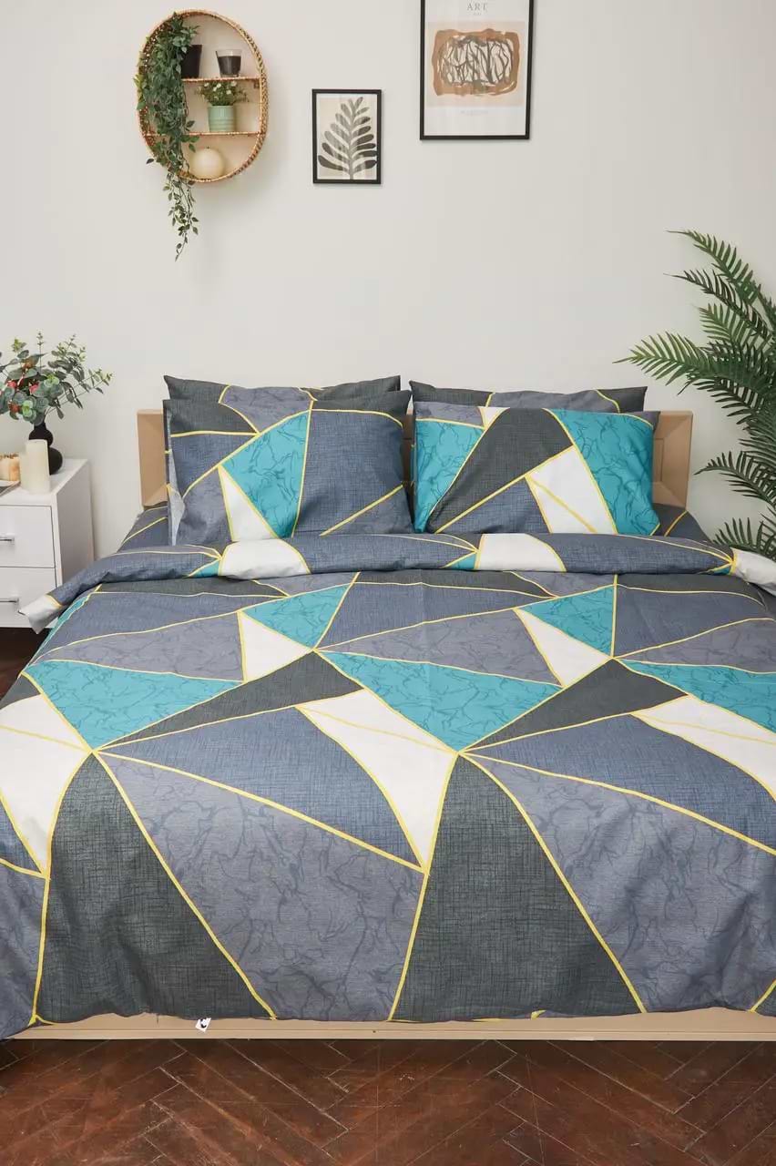 Пододеяльник двуспальный евро Moon&Star Premium Triangles King Size 220x240 см (MS-870000534)