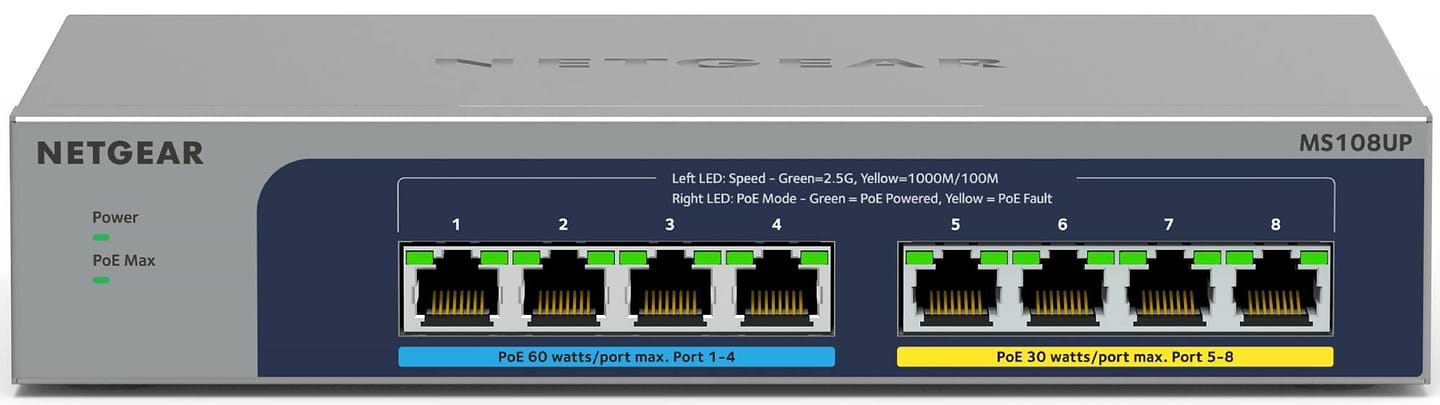 Коммутатор локальной сети (Switch) Netgear MS108UP-100EUS - Фото 1