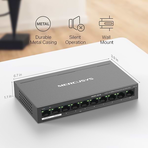 Фото - Коммутатор локальной сети (Switch) Mercusys MS110P