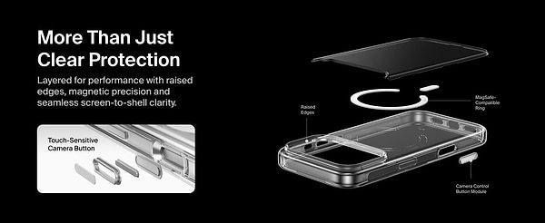 Фото - Чохол для смартфону Belkin for iPhone 17 Pro Magnetic Protective Clear (MSA031HQCL)