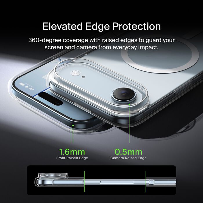 Фото - Чохол для смартфону Belkin for iPhone Air Magnetic Protective Clear (MSA033HQCL)