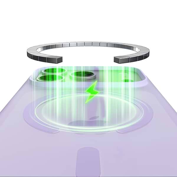 Фото - Чохол для смартфону Belkin for iPhone 17 Pro Magnetic Protective Grip Lavender (MSA035HQLV)