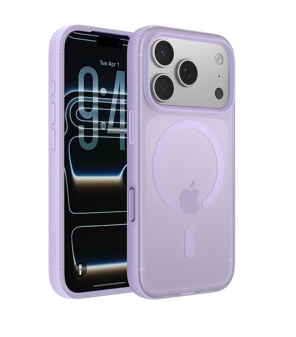 Фото - Чохол для смартфону Belkin for iPhone 17 Pro Magnetic Protective Grip Lavender (MSA035HQLV)