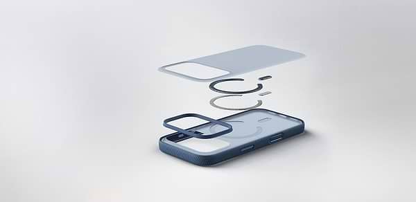 Фото - Чохол для смартфону Belkin for iPhone 17 Pro Magnetic Protective Grip Navy (MSA035HQNY)