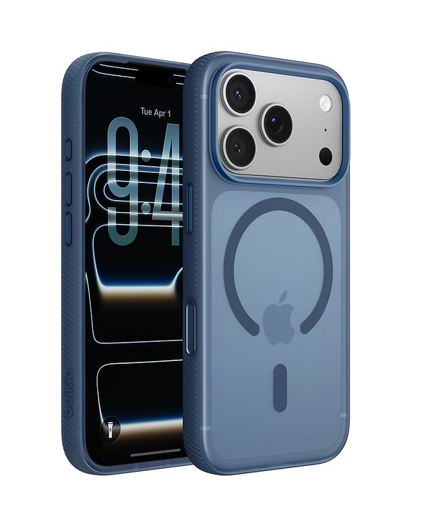 Фото - Чохол для смартфону Belkin for iPhone 17 Pro Magnetic Protective Grip Navy (MSA035HQNY)