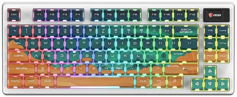 Клавіатура бездротова ігрова MSI FORGE GK600 TKL MARS