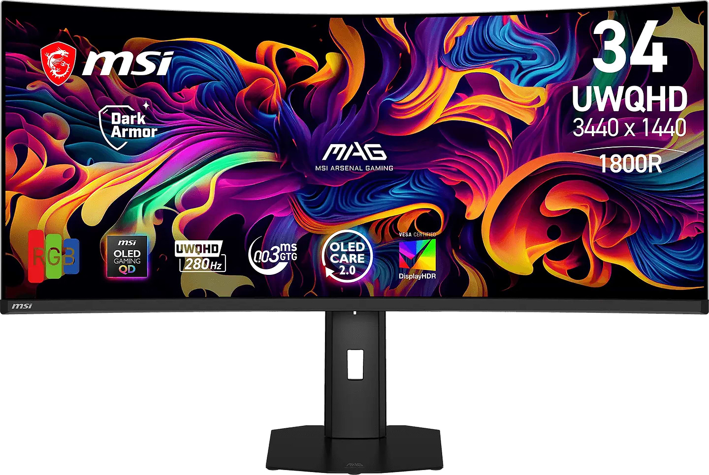 Монитор игровой MSI MAG 341CQP QD-OLED X28