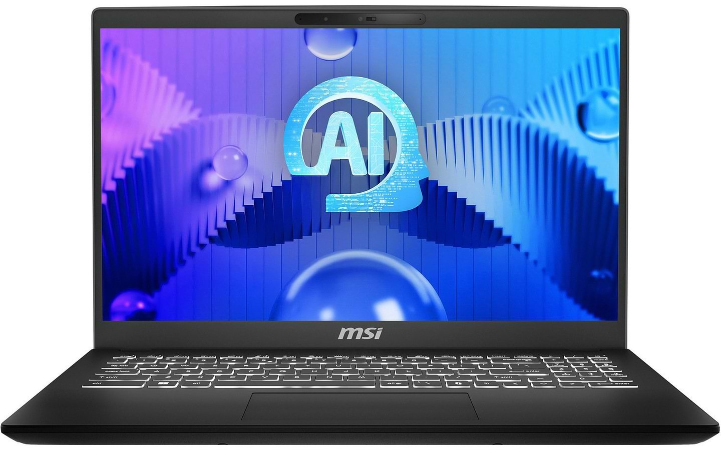 Ноутбук MSI Modern 15H AI CU7-155H (C1MOG-232XUA) Classic Black - Фото 1