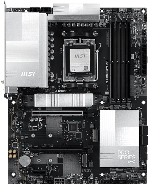 Материнська плата MSI PRO X870E-S EVO WIFI