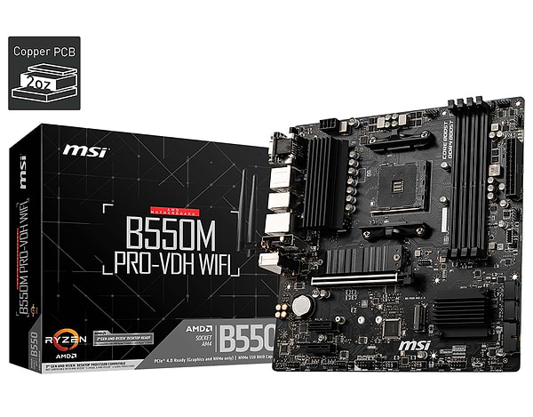 Фото - Материнская плата MSI B550M PRO-VDH Wi-Fi Socket AM4