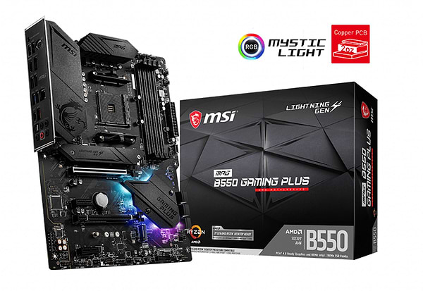 Фото - Материнська плата MSI MPG B550 Gaming Plus Socket AM4