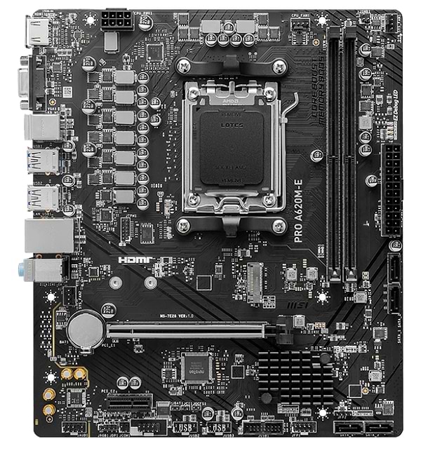 Фото - Материнская плата MSI PRO A620M-E