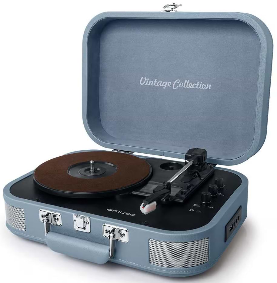 Виниловый проигрыватель Muse MT-201 BVB blue - Фото 1