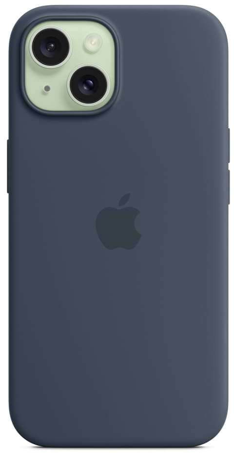 Фото - Чехол для смартфона Apple Silicone Case with MagSafe iPhone 15 Storm Blue (MT0N3)