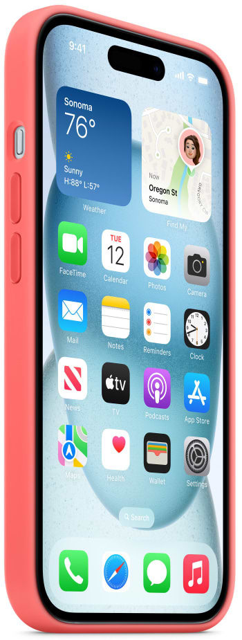 Фото - Чохол для смартфону Apple Silicone Case with MagSafe iPhone 15 Guava (MT0V3)