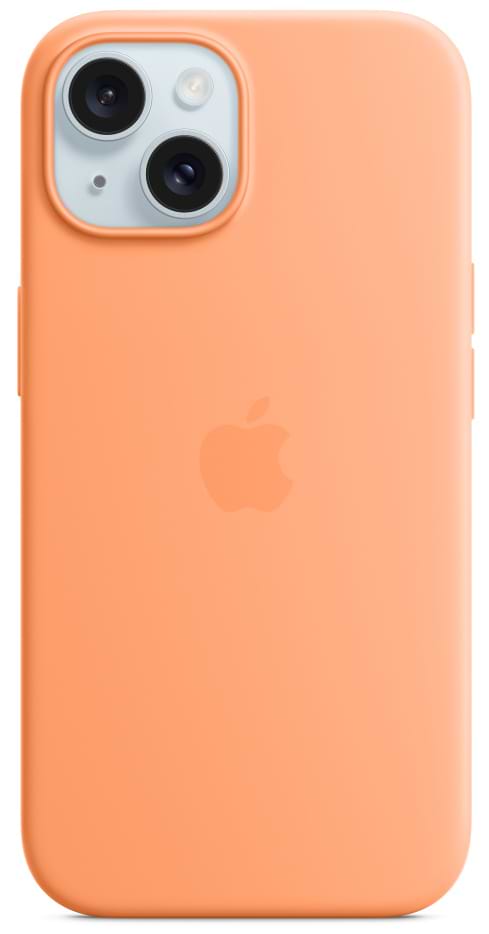 Чохол для смартфону Apple Silicone Case with MagSafe iPhone 15 Orange Sorbet (MT0W3) - Фото 1