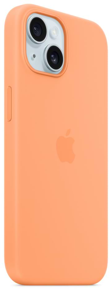 Фото - Чохол для смартфону Apple Silicone Case with MagSafe iPhone 15 Orange Sorbet (MT0W3)