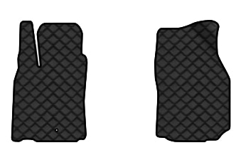 Коврики из экокожи в салон авто передние EVAtech ECO для Pajero Sport Mitsubishi 1997-2008 1 поколение SUV EU (MT11802A2LA1BBLB)